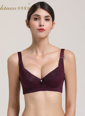 Lightness/莱特妮丝3/4杯记忆钢圈聚拢调整短文胸内衣女士E1046