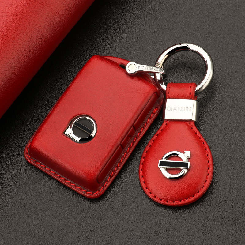 沃尔沃xc60 xc90 s90 s60 xc40 v90汽车钥匙包全包真皮男女套壳扣