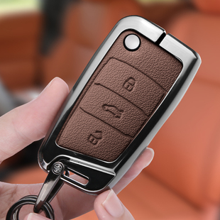 适用2025新款大众朗逸钥匙套T-ROC探歌探戈300高档车包壳男女士扣