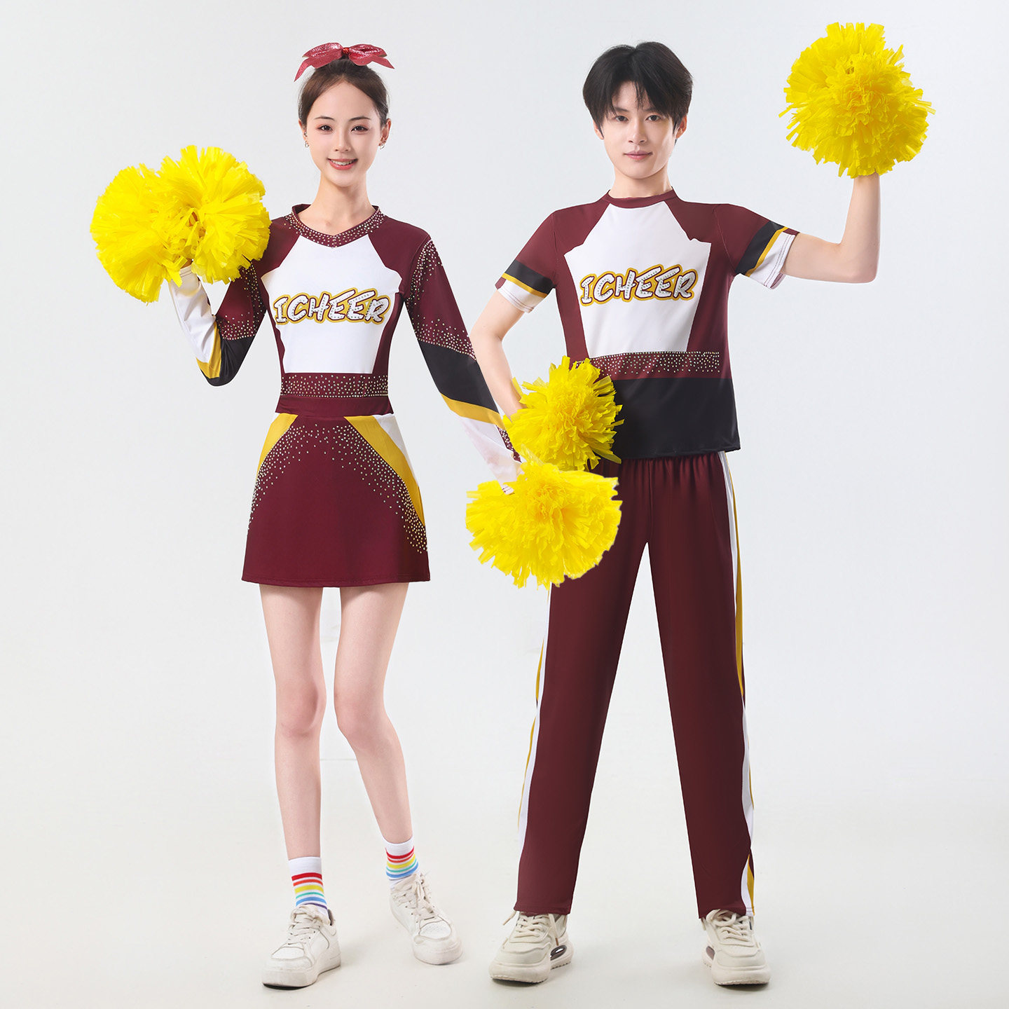 成人啦啦队演出服大学生运动会开幕式团体啦啦操健美操舞台表演服