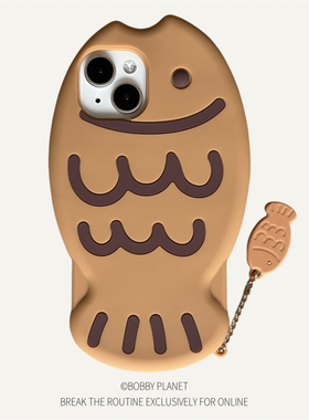 @BOBBY PLANET原创软硅胶日本鲷鱼烧简约可爱卡通适用iPhone17Promax手机壳苹果1543情侣16礼物创意趣味12Air