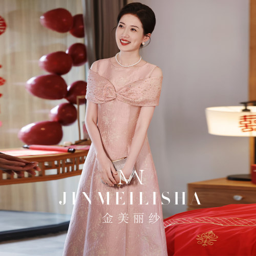 婚礼妈妈礼服裙高贵年轻