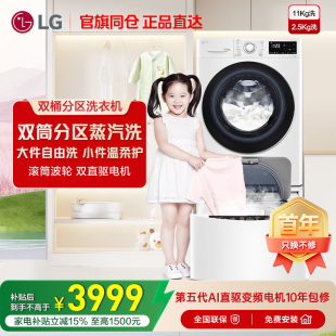 LG分区洗衣机大容量双擎波轮全自动滚筒家用除菌螨变频LG FY13WYW