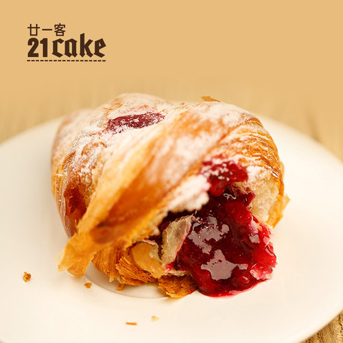 21cake蓝莓可颂羊角包