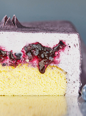 21cake万圣节花青素蓝莓生日蛋糕同城配送北京上海动物奶油蛋糕