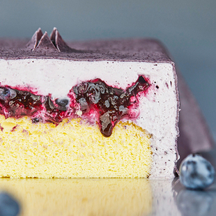 21cake万圣节花青素蓝莓生日蛋糕同城配送北京上海动物奶油蛋糕