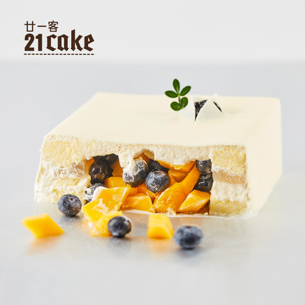 21cake惊鸿水果生日蛋糕同城配送北京上海慕斯蛋糕动物奶油蛋糕