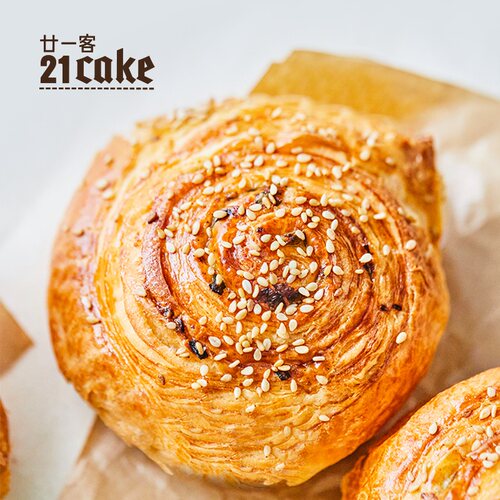21cake香葱卷新鲜现做面包