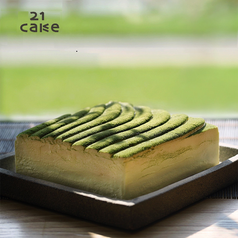 21cake浅草龙井茶粉生日蛋糕新鲜绿茶纪念日动物奶油同城配送