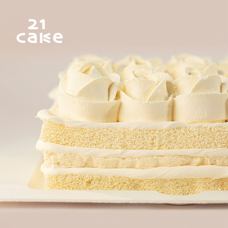 21cake朗姆芝士生日蛋糕礼物聚会纪念日蛋糕动物奶油送礼同城配送