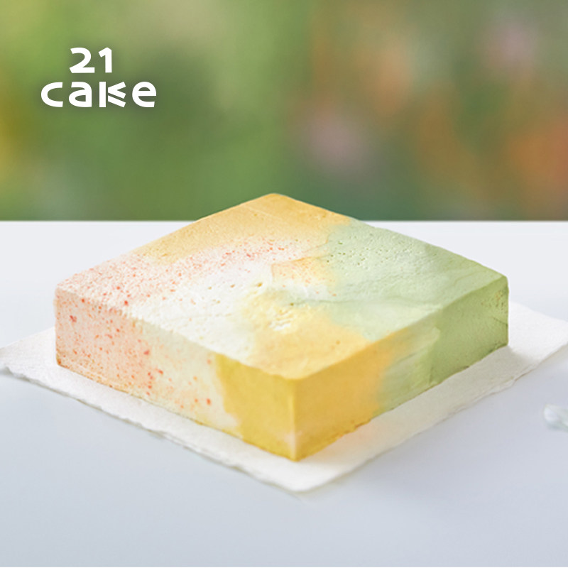21cake茉莉花蜜瓜奶油蛋糕水果生日蛋糕同城配送动物奶油北京上海