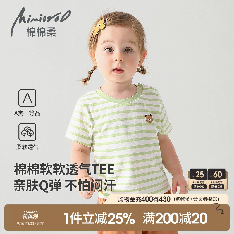 儿童短袖T恤夏季薄款纯棉上衣图片