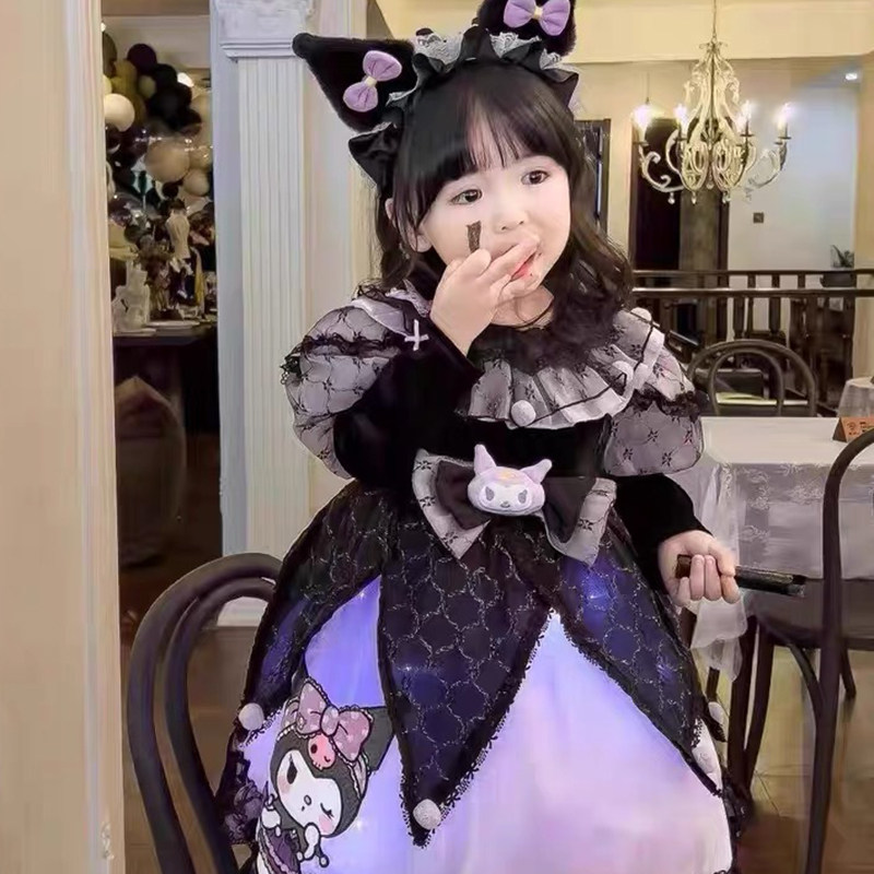 万圣节儿童服装cos服库洛米洛丽塔公主裙女童裙子衣服配饰服饰