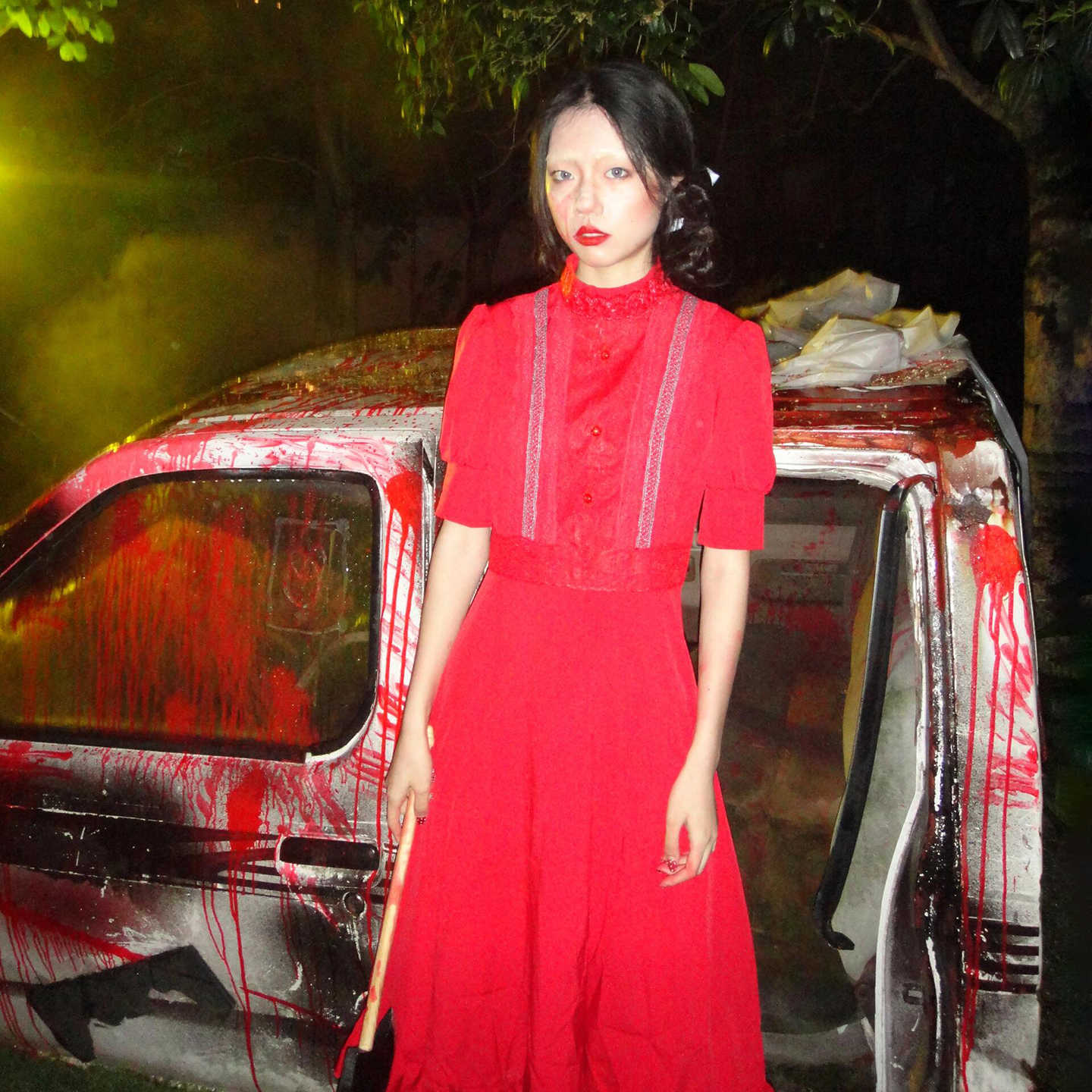 万圣节珀尔欲珠红色连衣裙衣服