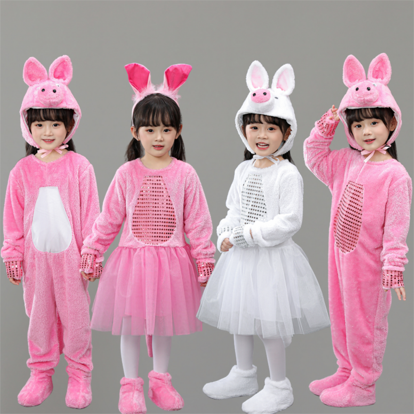 三只小猪演出服六一儿童节表演服幼儿园舞蹈服角色扮演动物cos服