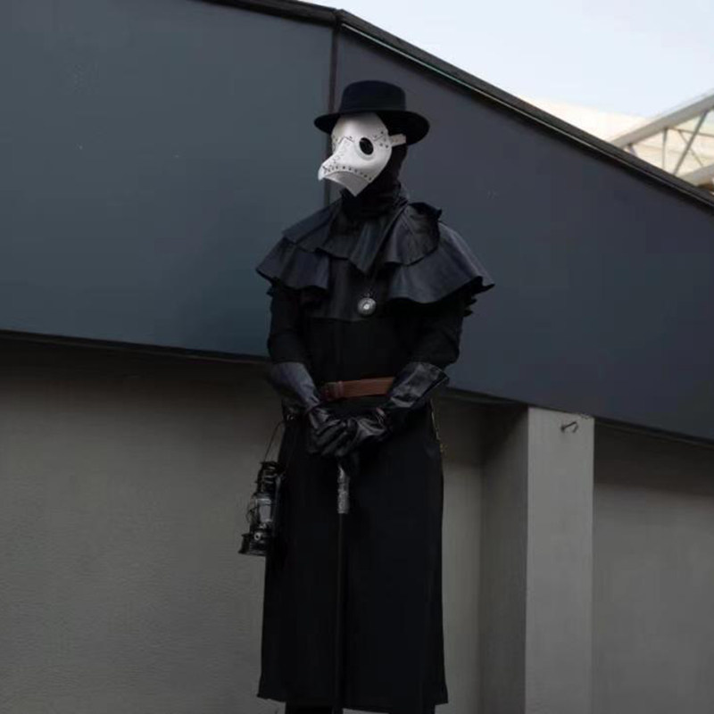 万圣节cos服成人服装瘟疫医生乌鸦长嘴装中世纪蒸汽朋克风套装男