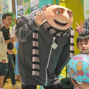 格鲁cosplay服小黄人神偷奶爸万圣节服装 扮衣服创意 派对搞怪装