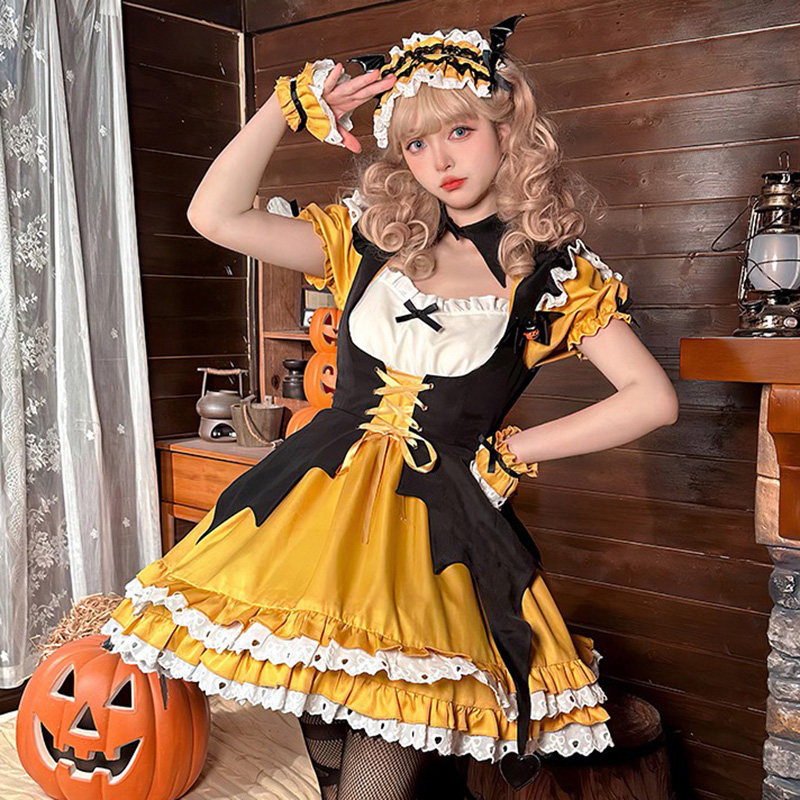 万圣节cosplay服南瓜服饰服装成人女装大人装扮可爱衣服配饰造型