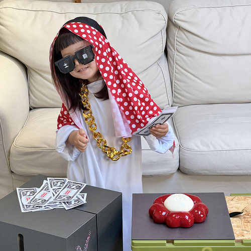 阿拉伯迪拜中东土豪儿童服装衣服