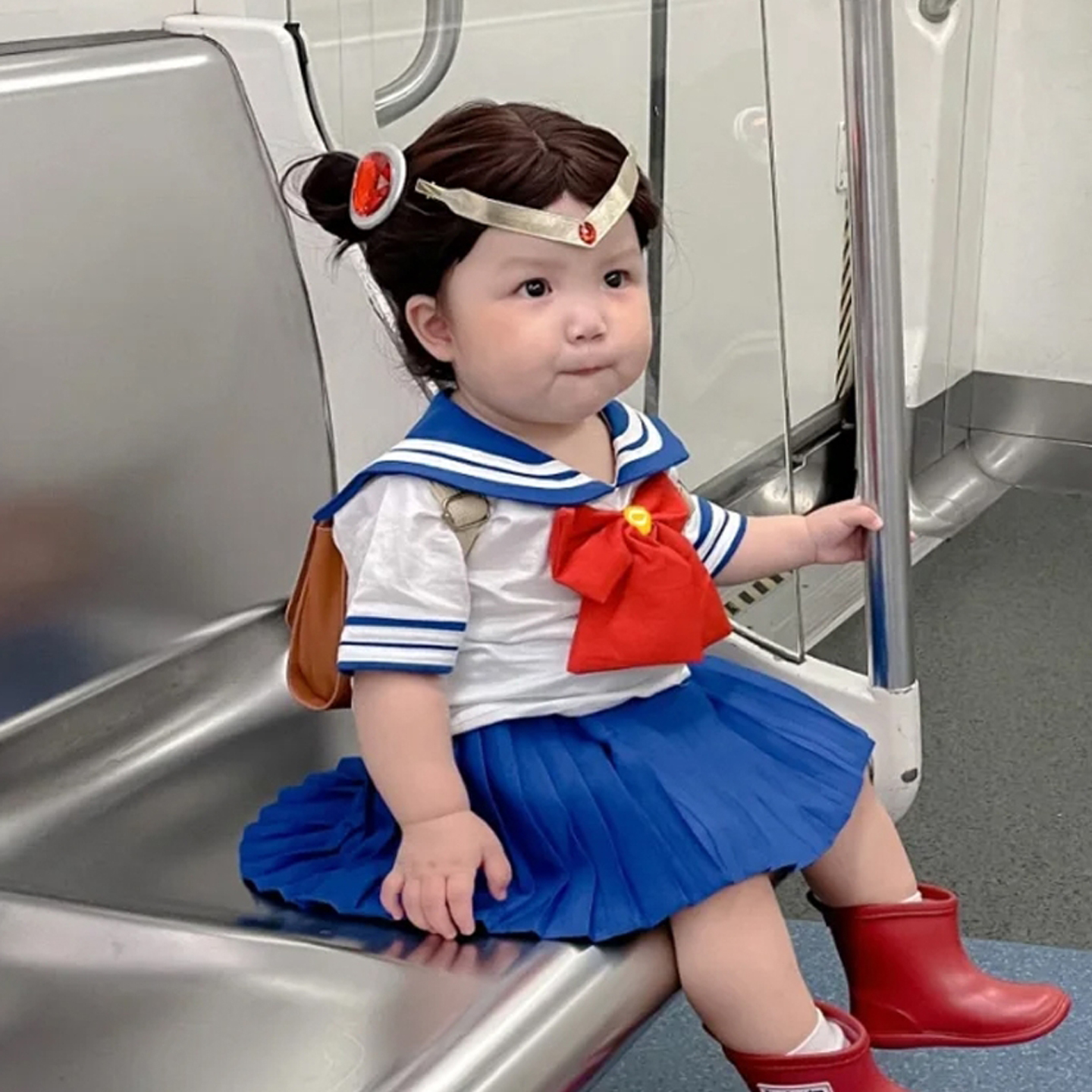 万圣节儿童服装美少女战士cos衣服装扮幼儿园动漫角色扮演JK裙子