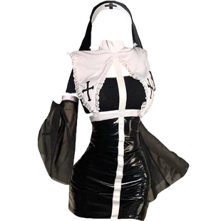 万圣节cosplay服成人服饰衣服性感辣妹套装女款修女装饰角色扮演