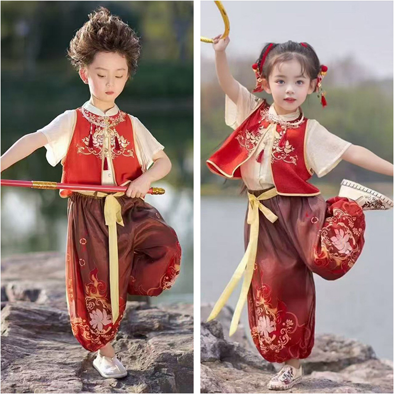 哪吒cos演出服装男女同款