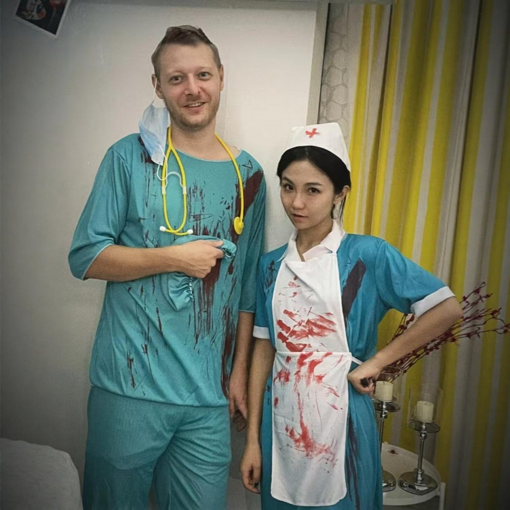 万圣节cos服装男女医生护士服角色扮演成人装扮衣服搞怪恐怖服饰