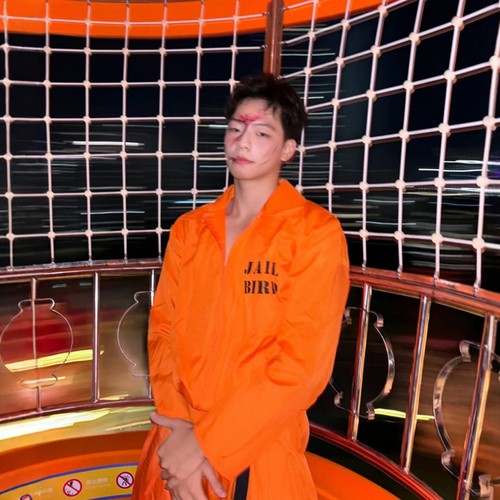 万圣节服装成人男cosplay美式制服装扮囚犯连体衣活动橙桔色套装