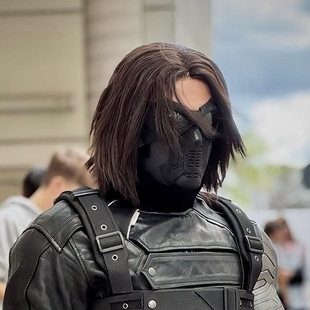 万圣节冬兵面罩下半脸面具覆面系冬日cos战士装扮道具成人科技感