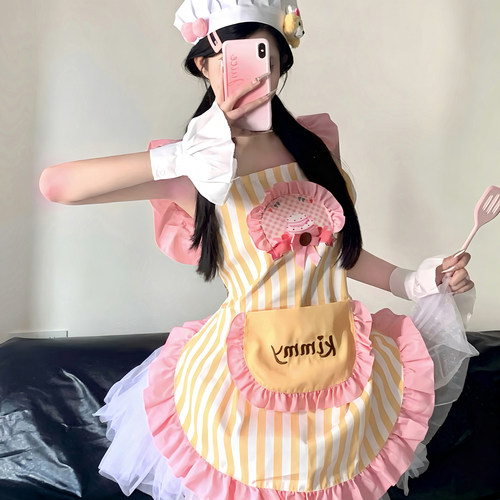 料理鼠王cos服厨师帽围裙小厨娘万圣节服装女装服饰装扮衣服套装