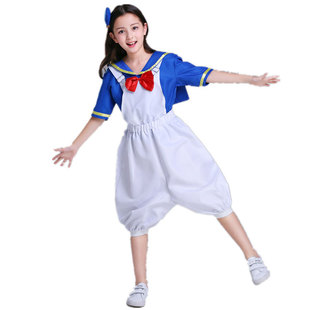 万圣节cos服装儿童演出服迪士尼服饰装饰唐老鸭亲子装大人衣服男