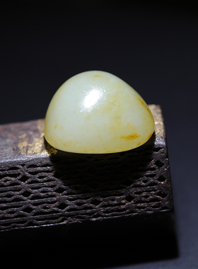 【姑苏润石堂】在售8.2克天然新疆和田玉籽料青玉小籽原石