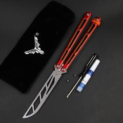 未开刃蝴蝶刀 钢海啸 yy5 新手初学者balisong yy4 玩法练习工具