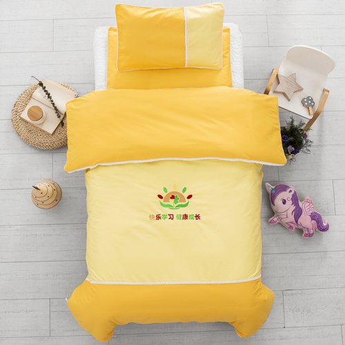 幼儿园被子三件套六件套定做园标