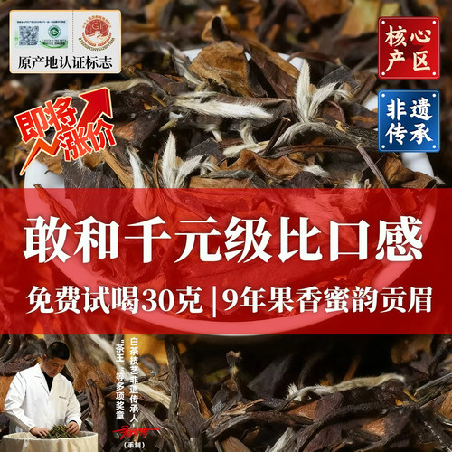【免费喝30g】果香蜜甜贡眉老茶