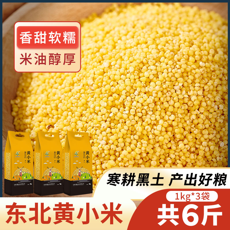 特产东北1kg2斤真空袋装黄小米