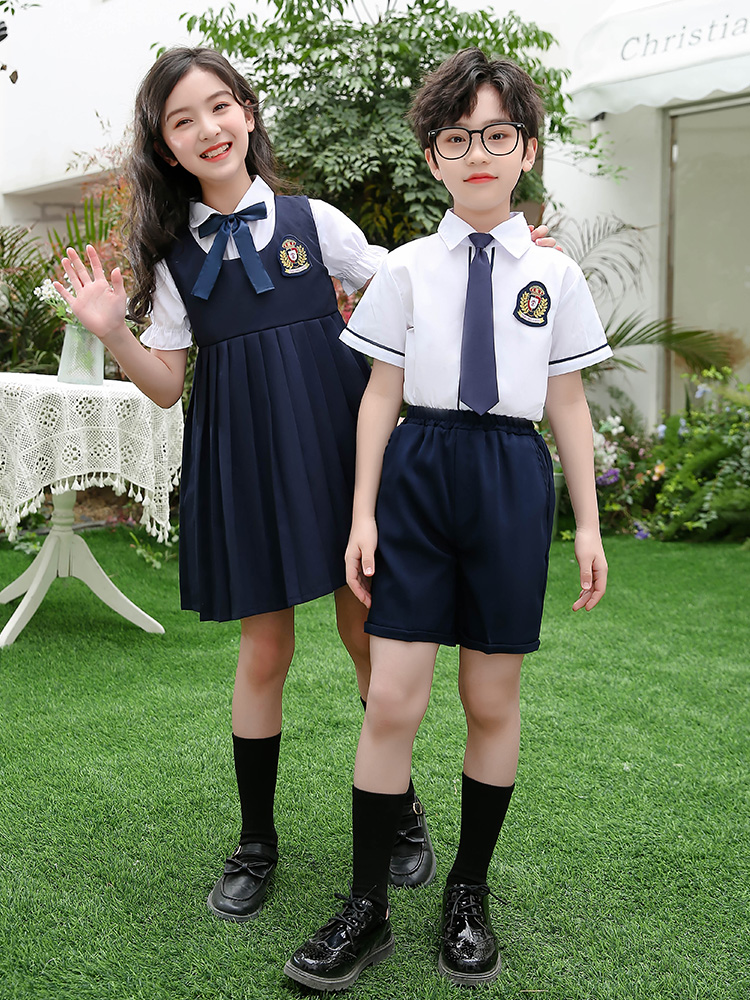 儿童演出服小学生诗歌幼儿园园服