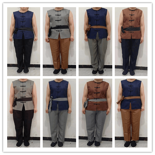 上海滩黄包车衣服民国抬花轿夫陕北农民演出服旧社会武术表演服装