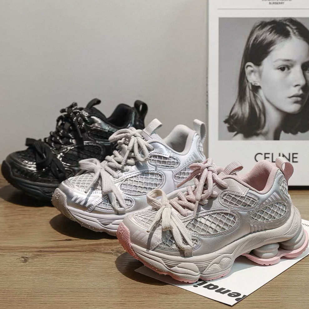 不退换2025新款男女童魔术贴运动鞋子儿童老爹鞋今年流行爆款