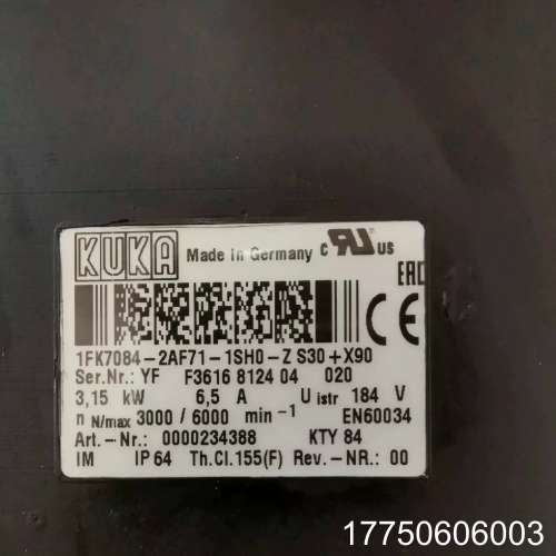 库卡3.15kw电机00-234-388  1FK7084-