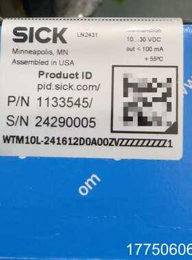 SICK西克 激光测距传感器  WTM10L -241612