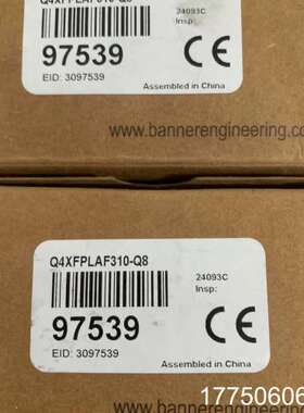 邦纳BANNER激光位移传感器，  Q4XFPLAF31