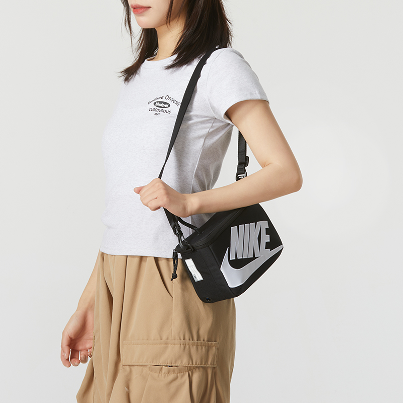 Nike/耐克鞋盒式斜挎包男包女包25新款运动休闲单肩包FN3059-010