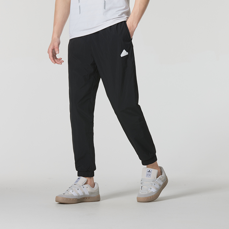 Adidas阿迪达斯梭织长裤男裤网眼布衬里休闲裤运动裤IR5169