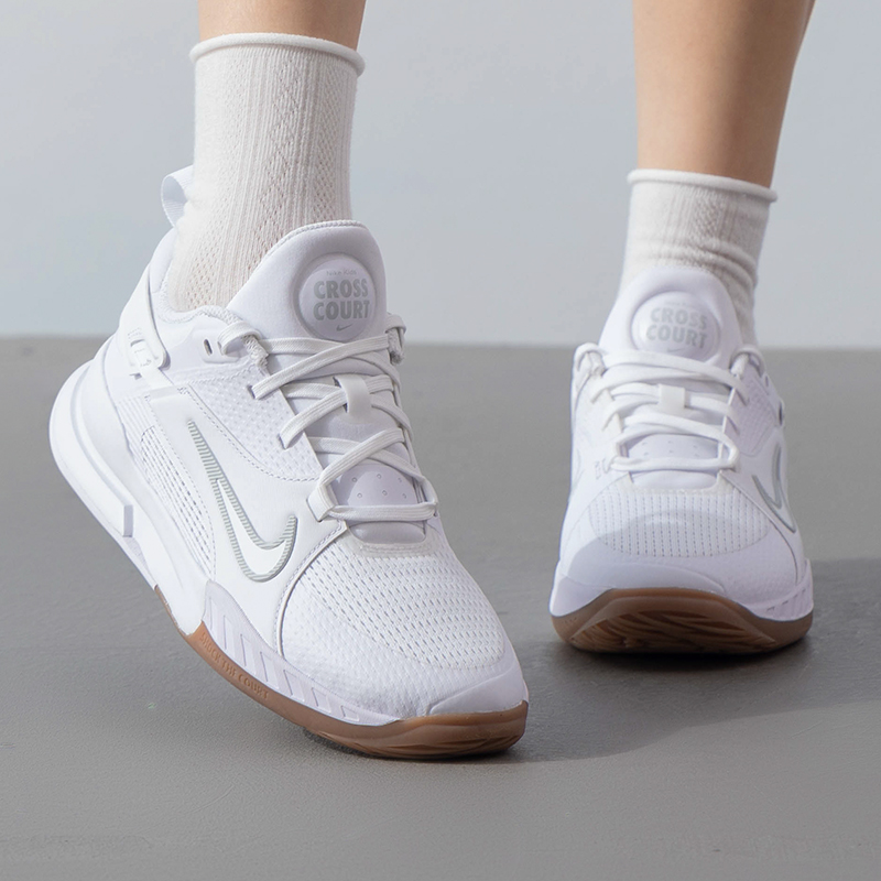 Nike/耐克休闲鞋大童鞋女鞋CROSSCOURT篮球缓震运动鞋FN2231-100