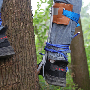 爬树神器脚扎子防滑万能猫爪上树神器抓马蜂打松塔专用工具大拐