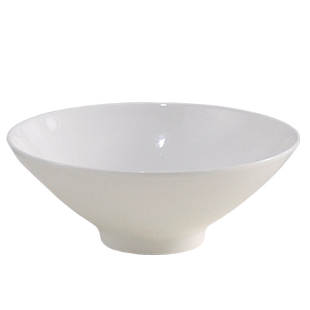 景德镇面碗家用2025新款高级感白色斗笠骨瓷汤面碗陶瓷纯白拉面碗