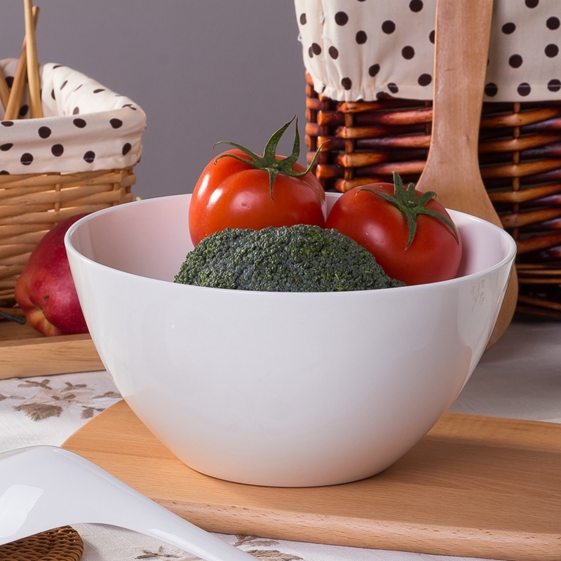 白色无铅公用大汤碗大号汤盆大碗