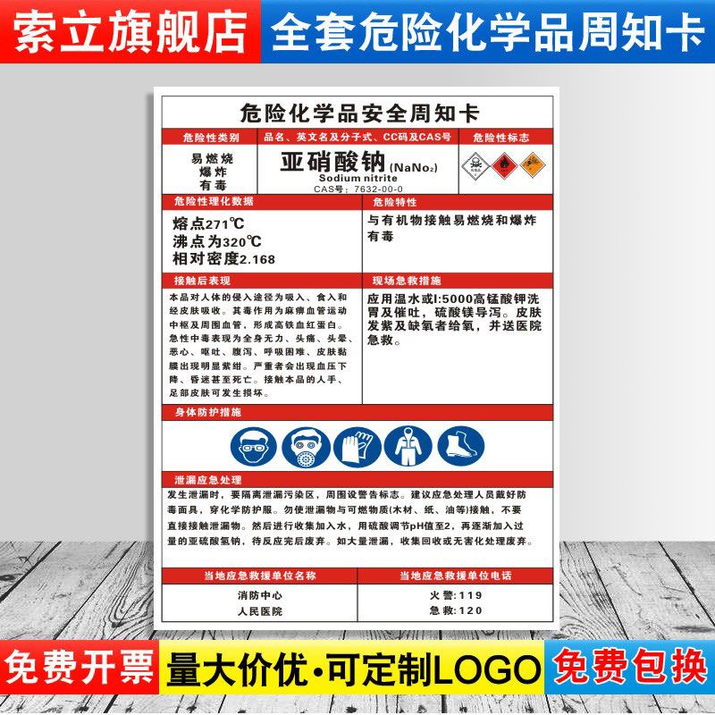 周知卡易燃易爆标志危险化学品