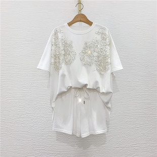 亏本清仓！不退不换！欧洲站设计感小众重工宽松上衣阔腿裤两件套